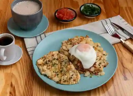 Migas de Arepa con Huevo