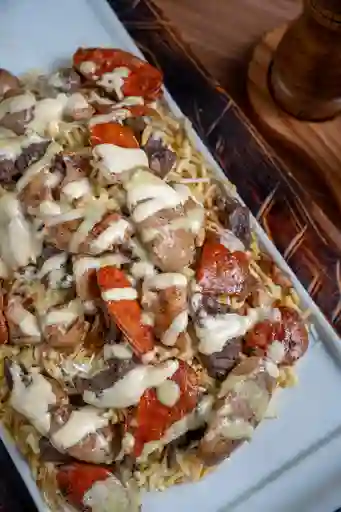 Salchipapa Mixta