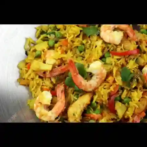 Arroz con Camarones Al Wok