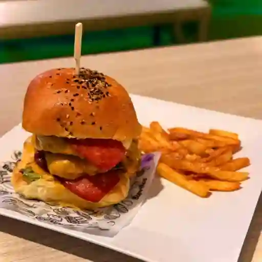 Hamburguesa la Tribu Bbq