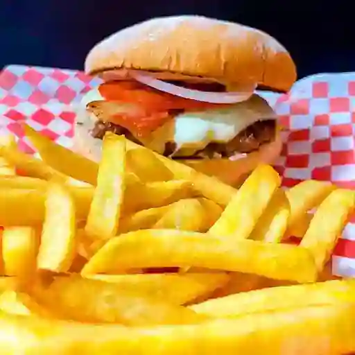 Hamburguesa Artesanal y Papa