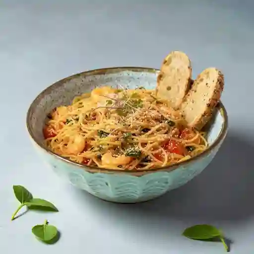 Pasta con Camarones