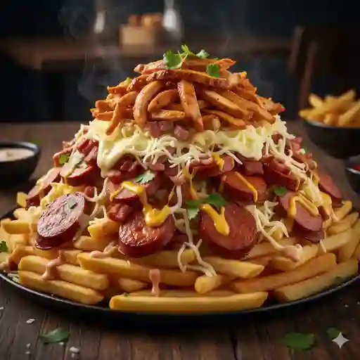 Salchipapa Súper Especial