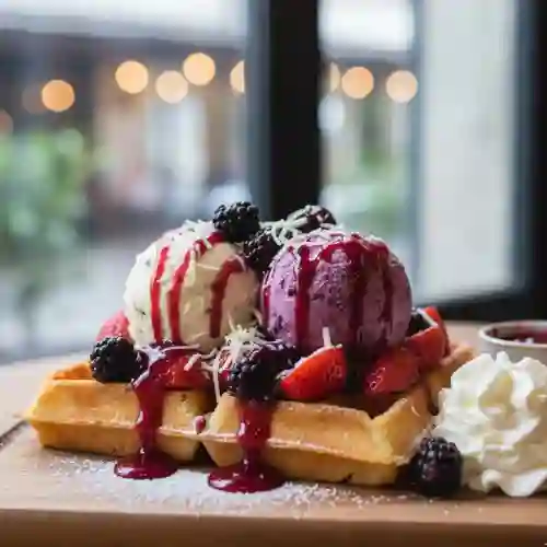 Waffle Frutos Rojos