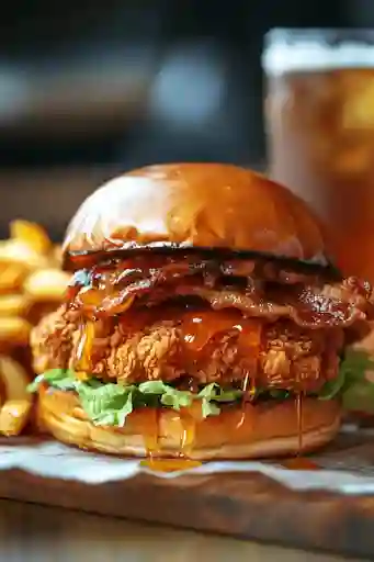 Sandwich de Pollo Apanado Hot Honey