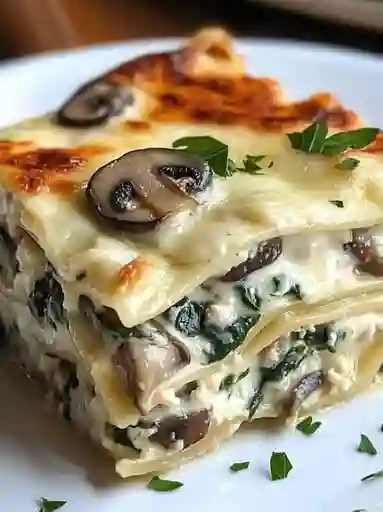 Lasaña con Champiñones