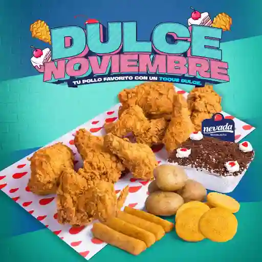 Combo Dulce Noviembre: 8 Presas + Torta Tres Leches