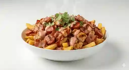 Salchipapa Ranchera Pollo