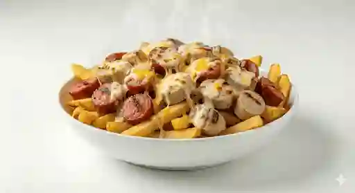 Salchipapa Pollo Suizo