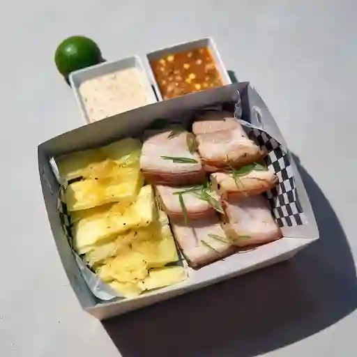 Ceviche de chicharrón al Barril