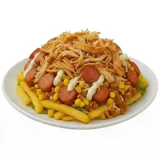 Salchipapa Ranchipollo para Dos