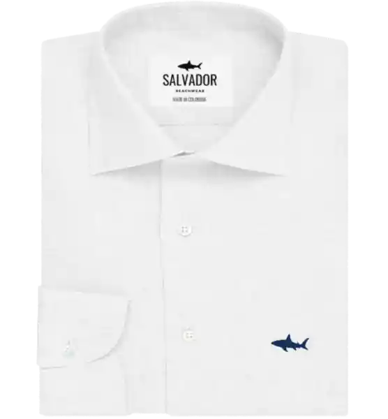 Camisa Hombre Blanca Talla XL Salvador Beachwear