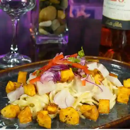 Pasta En  Pasta Acevichada