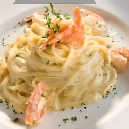 Pasta 3 Quesos Con Camarones