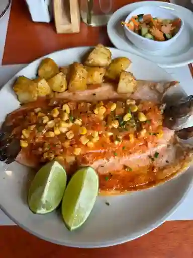 Trucha en Salsa de Champiñones