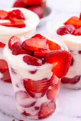 Fresas en Crema