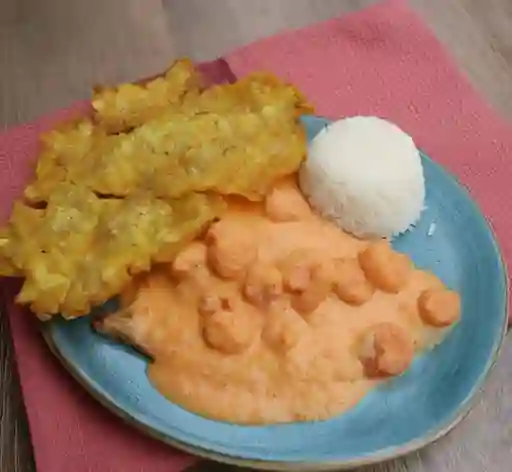 Trucha en Salsa de Camarones