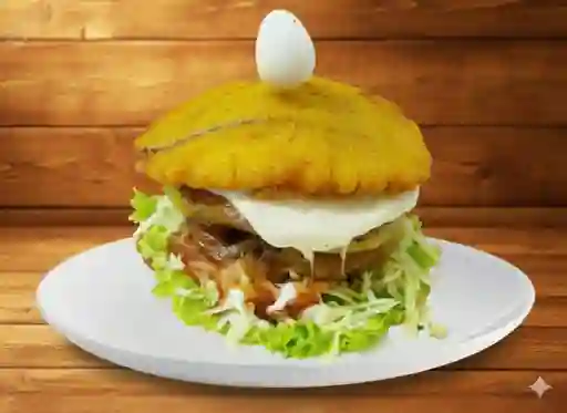 Hamburguesa en Patacon
