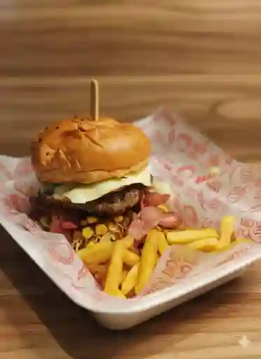 Hamburguesa Ranchera en Pan Entera