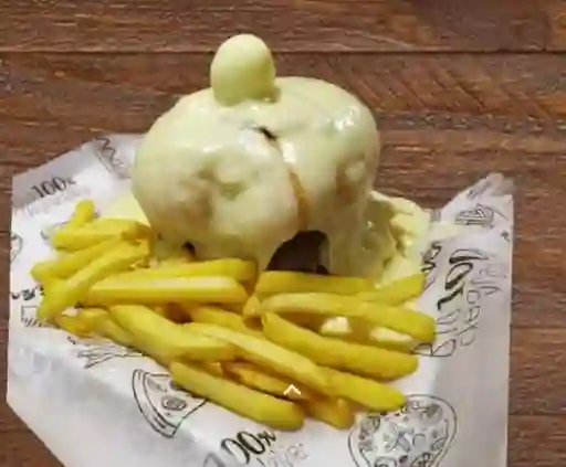 Hamburguesa Triple Carne en Pan Entera