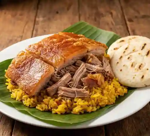 Lechona Tolimense 500 Gramos y Coca Cola