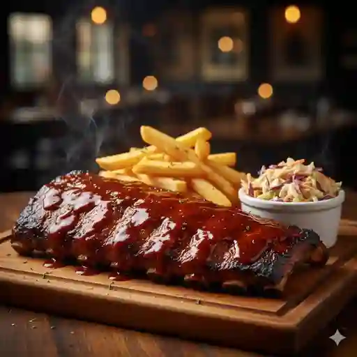 Costillitas de Cerdo Ahumadas en Salsa Bbbq