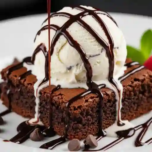 Brownie con Helado