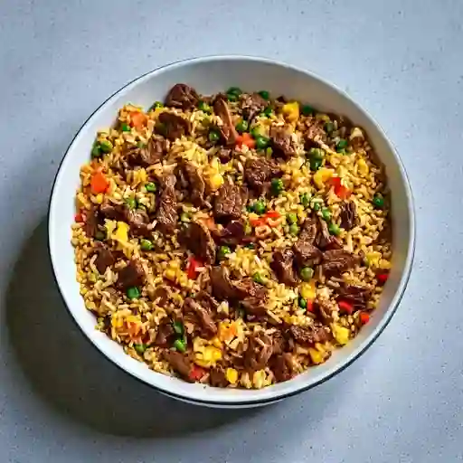 Arroz Chino con Pollo y Carne