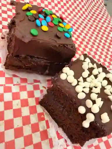 Porción brownie