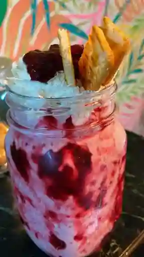 Malteada de frutos rojos