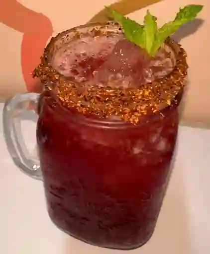 Soda saborizada de frutos rojos