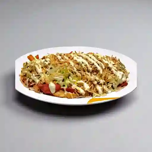 Salchipapa con Pollo
