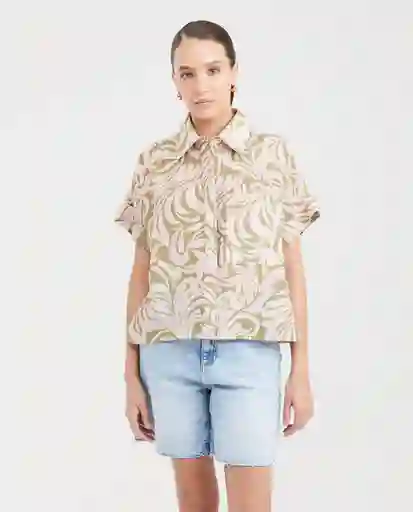 Camiseta Foliage Resort Femenino Verde Boa Oscuro T S Chevignon