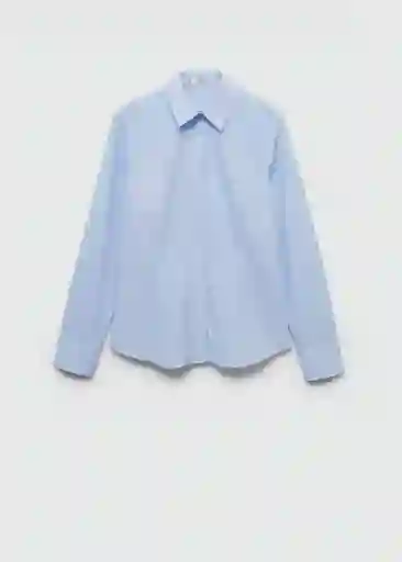 Camisa Sofia Celeste Talla L Mujer Mango