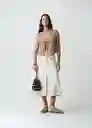 Saco Tejido Mujer Beige Polvillo Medio Talla S 482G091 Naf Naf
