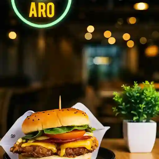 Hamburguesa chicken aro