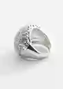 Anillo Naroa Plata Talla M Mujer Mango