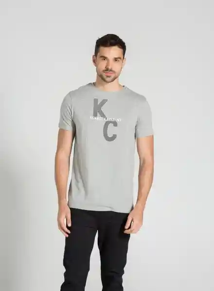 Kenneth Cole Camiseta Manga Corta M Gris