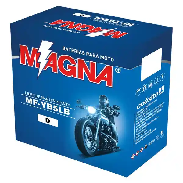 Magna Batería Moto AGM 12V 5AH MF-YB5LB