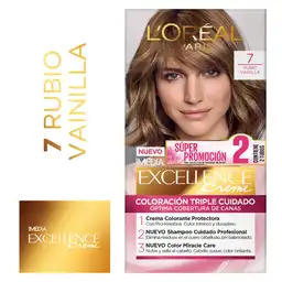 Loreal Paris Tinte Permanente Tono 7 Rubio Vainilla