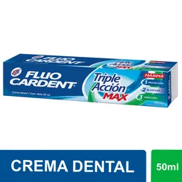Crema Dental Fluocardent Frescura Max x 50 ml