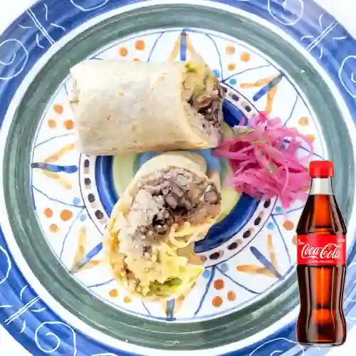 Combo Burrito Birria de Res +Cocacola Orig 300ml
