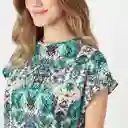 Camiseta Cuello Redondo Manga Corta Multicolor Talla XS 710053