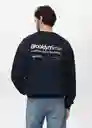 Buzo Sudadera Brooklyn Navy Talla M Hombre Mango
