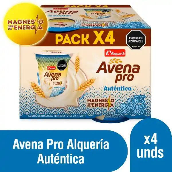 Avena Alquería Pro Autentica Vaso 4 x 220 g