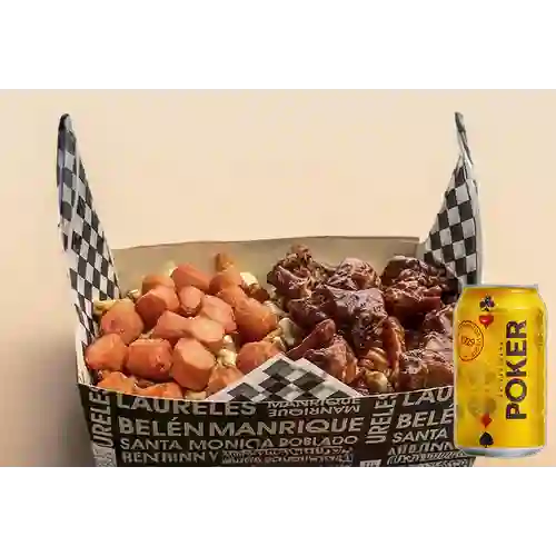 Combo Papas Belén + Cerveza Poker Lta 330ml