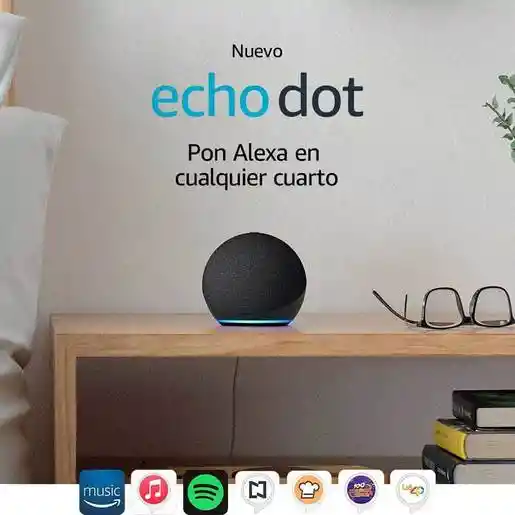 Echo Dot Amazon 4Ta Gen Con Alexa En Español E Ingles