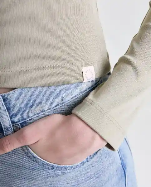 Camiseta Mujer Caqui Talla XS 609G016_CAQ150513 Americanino