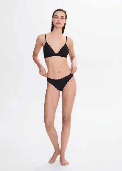 Braga Ondita Negro Talla S Mujer Mango