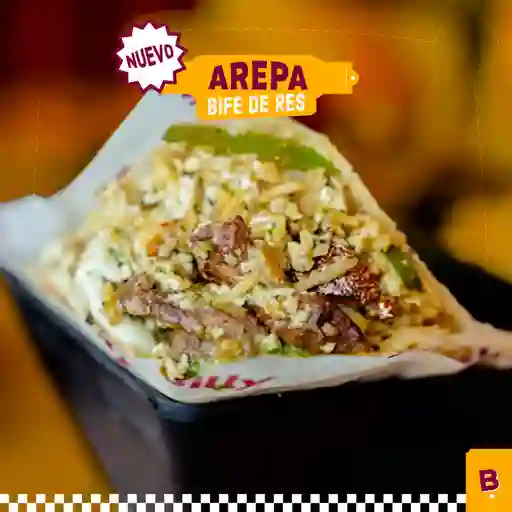 Arepa Bife de Res